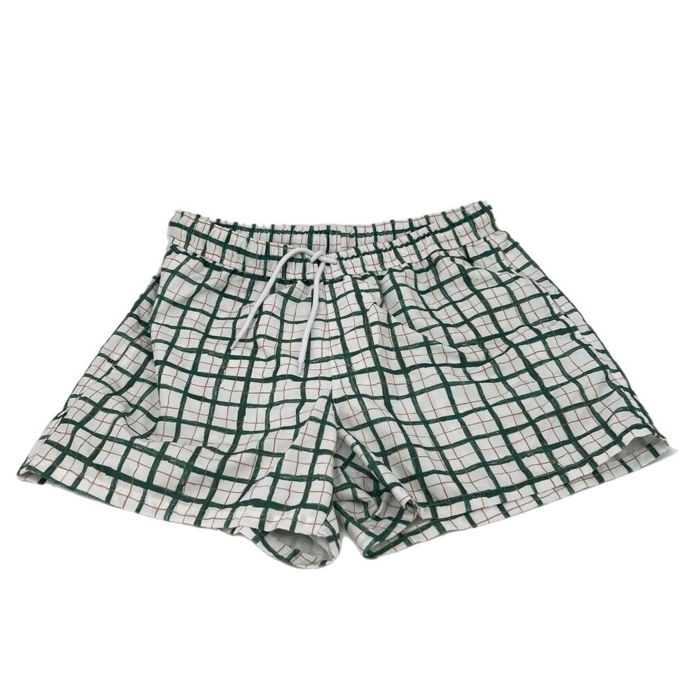 ASOS Green Plaid Beach Shorts | Men’s Regular Size 34